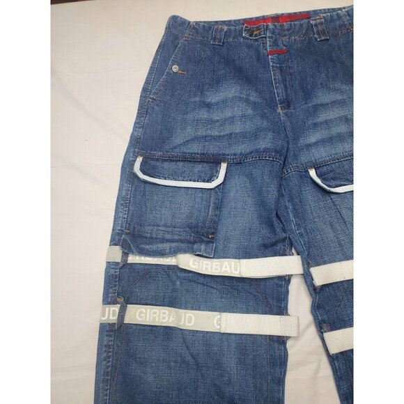 Marithe Francois Girbaud M+FG Sz 36M Shuttle Tape Denim Jeans 90s Baggy Y2K Wide - Picture 8 of 16